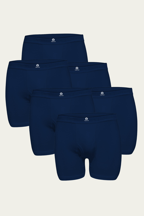 Men Interlock Boxershort Underwear (Pack of 6) - 3 Colors