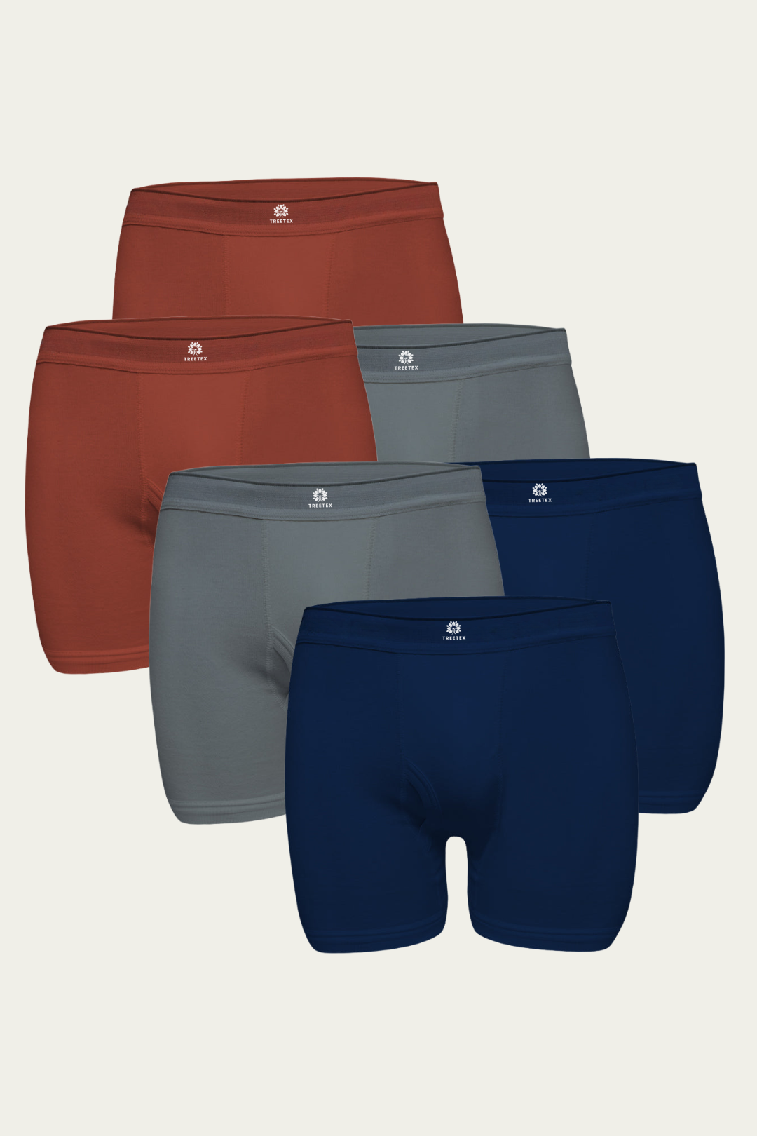 Men Interlock Boxershort Underwear (Pack of 6) - 3 Colors