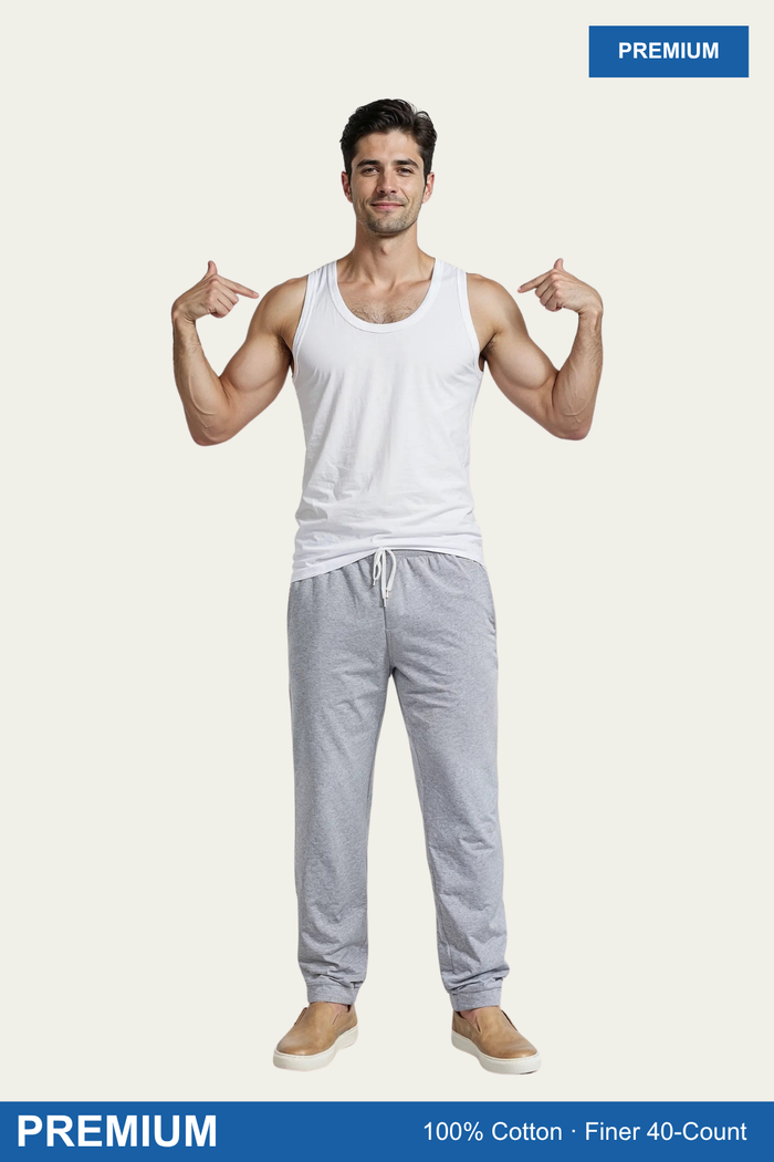 Men Sleeveless Premium Vest (Pack of 1) - White