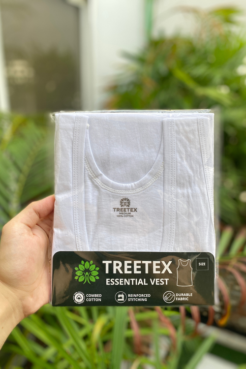 Men Sleeveless Essential Vest (Pack of 6) - White