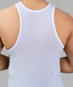 Men Sleeveless Essential Vest (Pack of 3) - White